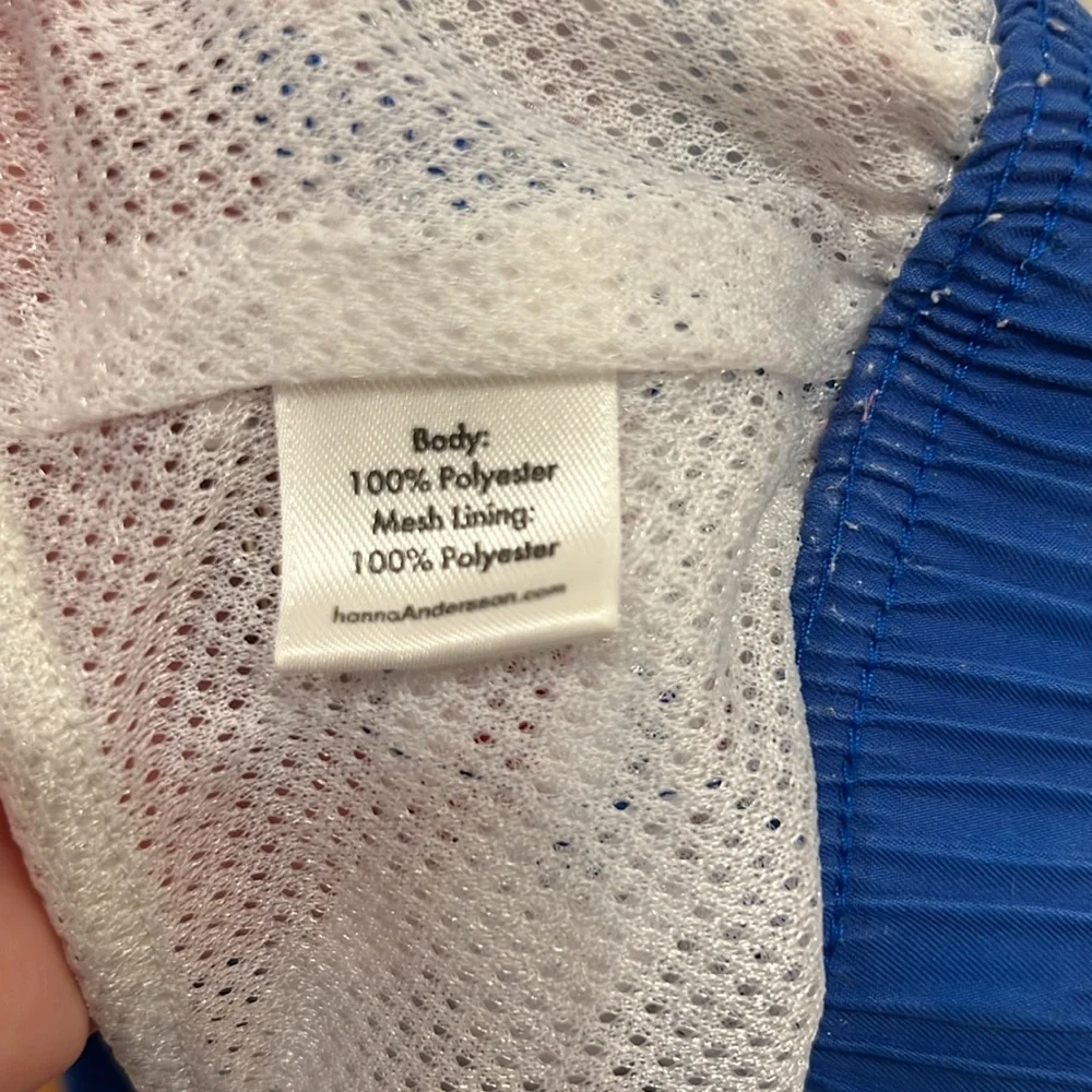 Hanna Andersson Red White and Blue Striped Kids Swim Trunks - Picture 6 of 7